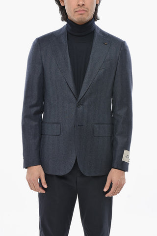 CC COLLECTION Two-Button Virgin Wool Blazer with Two Vents