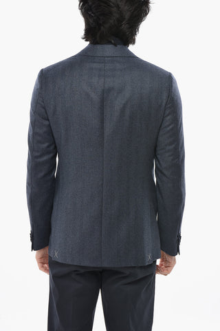 CC COLLECTION Two-Button Virgin Wool Blazer with Two Vents