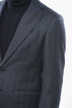 CC COLLECTION Zweiknopf-Blazer aus Schurwolle mit zwei Seitenschlitzen