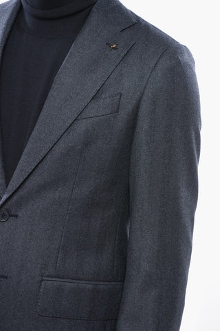 CC COLLECTION Two-Button Virgin Wool Blazer with Two Vents