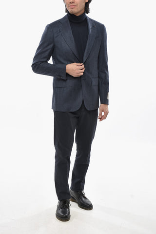 CC COLLECTION Two-Button Virgin Wool Blazer with Two Vents