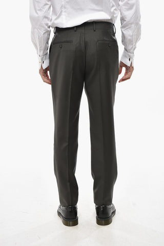 CC COLLECTION Zweiknopf-Anzug aus Schurwolle mit aufgesetzten Taschen und gezacktem Saum