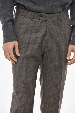 CC COLLECTION Zweiknopf-Anzug aus Schurwolle mit aufgesetzten Taschen und geschwungenem Saum