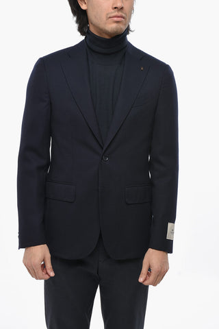 CC COLLECTION Giacca a 2 Bottoni In Lana Vergine Con due Spacchi