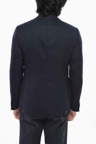CC COLLECTION Giacca a 2 Bottoni In Lana Vergine Con due Spacchi