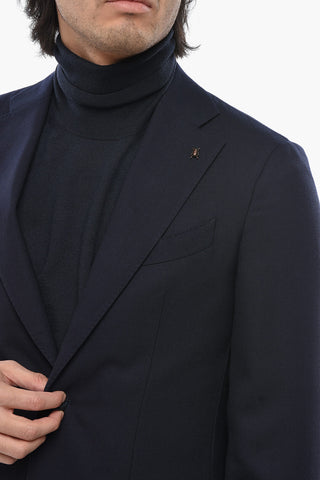 CC COLLECTION Giacca a 2 Bottoni In Lana Vergine Con due Spacchi