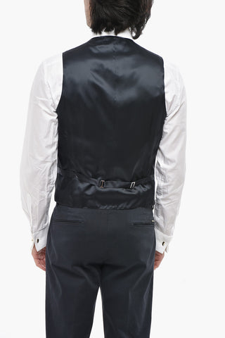 Virgin Wool Solid-Color Waistcoat
