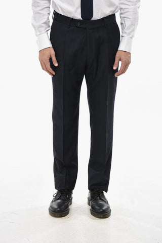 CC COLLECTION Herringbone Virgin Wool and Cashmere Suit