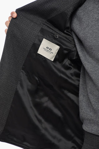CC COLLECTION 투 버튼 버진 울 수트 플랩포켓