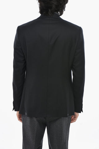 CC COLLECTION Giacca in Lana Vergine Due Spacchi Revers Classico