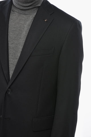 CC COLLECTION Giacca in Lana Vergine Due Spacchi Revers Classico
