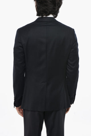 CIRCLE Wool Unlined Blazer with Patch Pockets