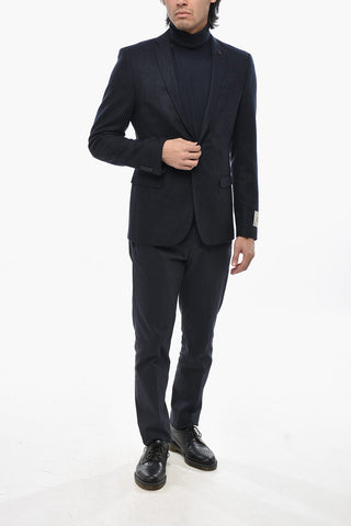 CC COLLECTION Giacca a 2 Bottoni In Lana Vergine e Cashmere Foderata