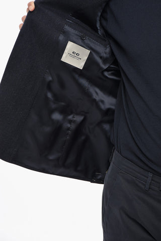 CC COLLECTION Giacca a 2 Bottoni In Lana Vergine e Cashmere Foderata