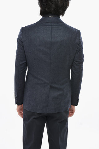 CC COLLECTION Zweiknopf-Jacke aus Schurwolle mit abnehmbarem Brustteil