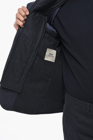 CC COLLECTION Zweiknopf-Jacke aus Schurwolle mit abnehmbarem Brustteil