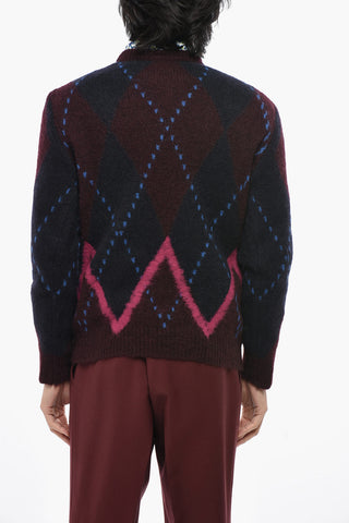 Maglia Girocollo con Motivo Argyle