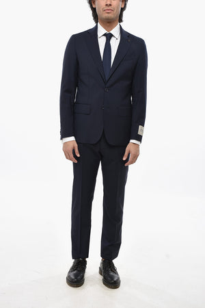 CC COLLECTION 버진 울 투 벤트 수트 클래식 노치 라펠