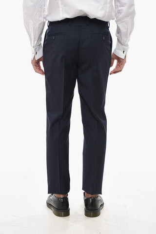 CC COLLECTION Virgin Wool Two-Vent Suit with Classic Notch Lapel