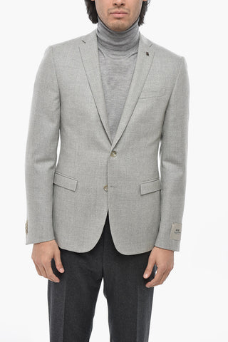 CC COLLECTION Virgin Wool 2-Button Jacket with Two Vents and Classic Lapel