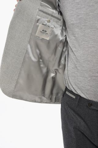CC COLLECTION Virgin Wool 2-Button Jacket with Two Vents and Classic Lapel