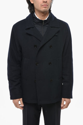 CC COLLECTION Cappotto Corto Doppiopetto con Chest Piece Removibile