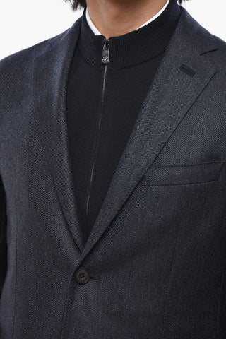 Virgin Wool Blazer SPORTSWEAR with Removable Knit Chest Piece