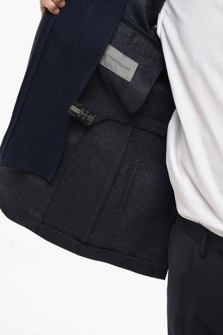 Virgin Wool Blazer SPORTSWEAR with Removable Knit Chest Piece