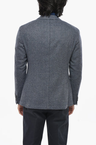CC COLLECTION Unlined Wool Gabardine Jacket with Patch Pockets