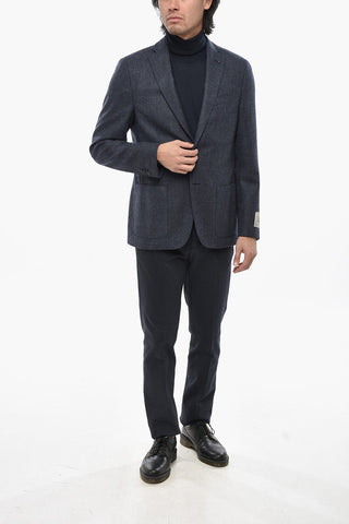 CC COLLECTION Virgin Wool Two-Button Blazer with Patch Pockets