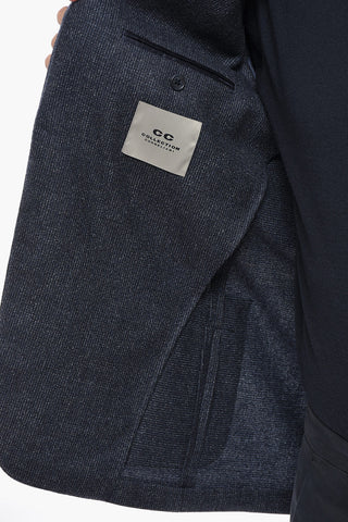 CC COLLECTION Virgin Wool Two-Button Blazer with Patch Pockets