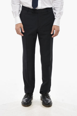 CC COLLECTION 2-Button Virgin Wool Stretch Suit Double Vent Classic Notch Lapel