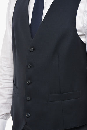 CC COLLECTION Virgin Wool Waistcoat with Back Martingale