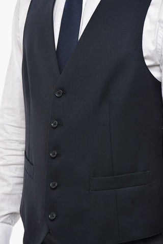 CC COLLECTION Virgin Wool Waistcoat with Back Martingale