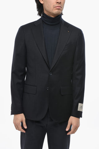 CC COLLECTION Blazer 2 Bottoni in Lana Vergine con Tasche Ad Aletta
