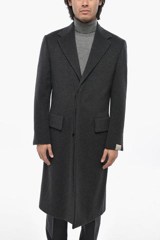 CIRCLE Cappotto in Cashmere con Tasche ad Aletta