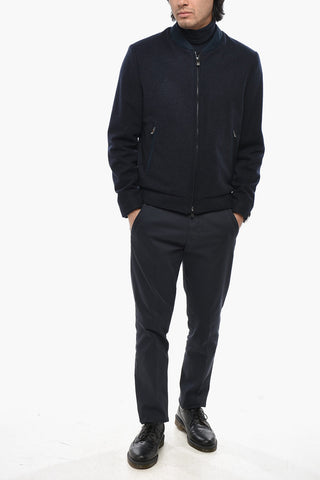 순모 보머 재킷 SPORTWEAR, 앞지퍼