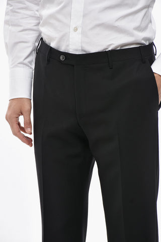 CODE Virgin Wool 4-Pocket Trousers with Belt Loops