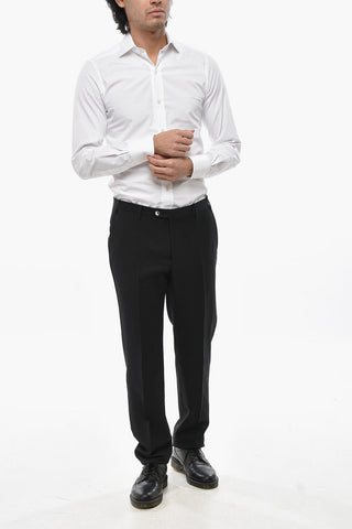 CODE Virgin Wool 4-Pocket Trousers with Belt Loops
