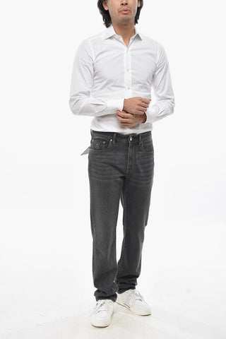 Jeans Slim Fit in Cotone Stretch Lavaggio Stone 20cm