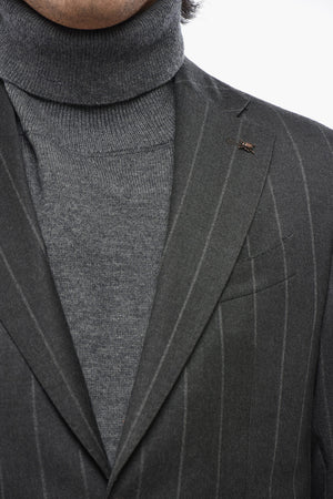 CC COLLECTION Zweiknopf-Anzug aus Schurwolle mit Nadelstreifen