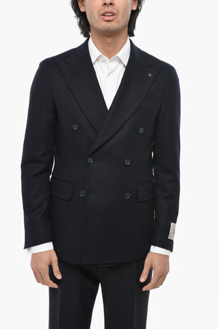 CC COLLECTION Double-breasted RETAILORED Wool Blend Blazer