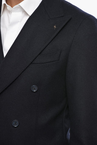 CC COLLECTION Double-breasted RETAILORED Wool Blend Blazer