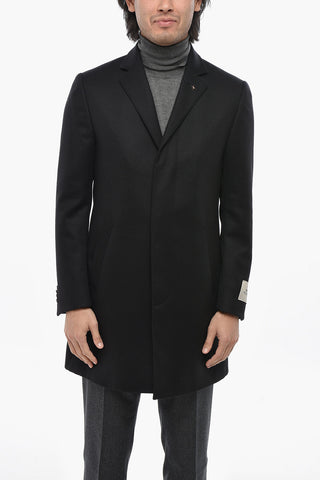 CC COLLECTION 순모 안감 코트 숨김 단추 여밈