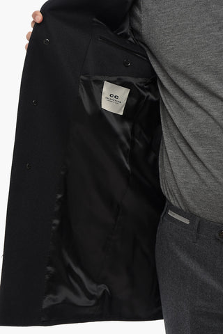 CC COLLECTION 순모 안감 코트 숨김 단추 여밈