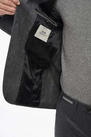 CC COLLECTION Blazer in Misto Lana Motivo Herringbone