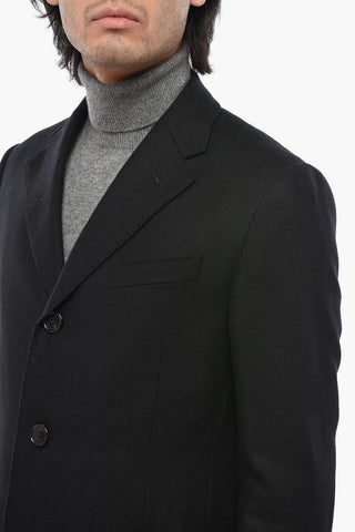Cappotto in Puro Cashmere con Tasche ad Aletta