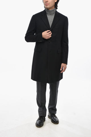 Cappotto in Puro Cashmere con Tasche ad Aletta