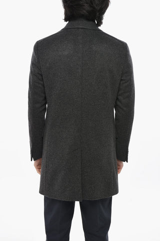 CC COLLECTION Virgin Wool Coat with Removable Chest-Piece