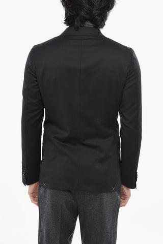 CC COLLECTION 더블브레스트 버진 울 재킷 피크 라펠